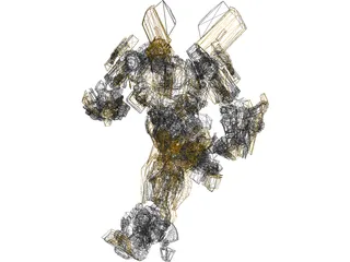 Transformers Movie Bumblbee - 77 Camaro 3D Model preview