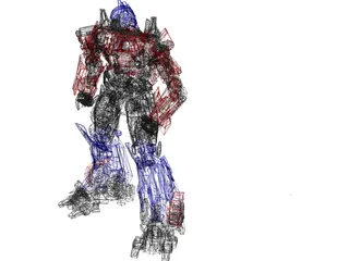 Transformers Movie Optimus Prime 3D Model preview