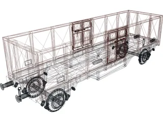 Bulk Carrier 3D Model preview