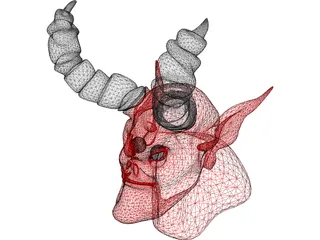 Demon Head 3D Model preview