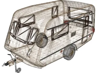 Caravan 3D Model preview