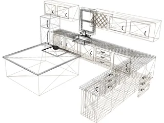 Kitchen 3D Model preview