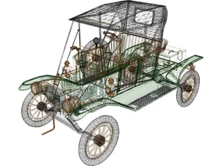 Ford T12 3D Model preview