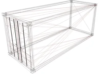 Container 20ft 3D Model preview