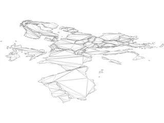 European Union Map 3D Model preview