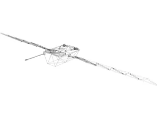 Globalstar Satellite 3D Model preview