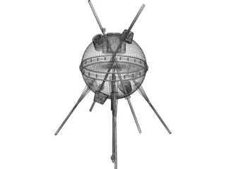 Luna 1 Probe 3D Model preview