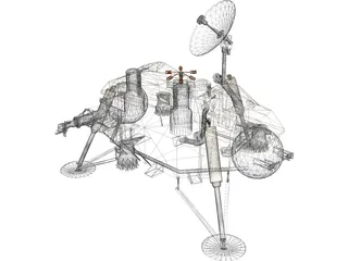 Mars Viking Probe Exploration 3D Model preview