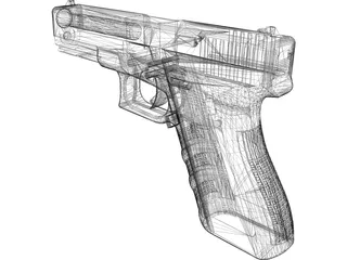 Glock 21 3D Model preview