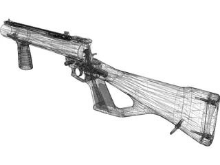 40MM Grenade Launcher 3D Model preview