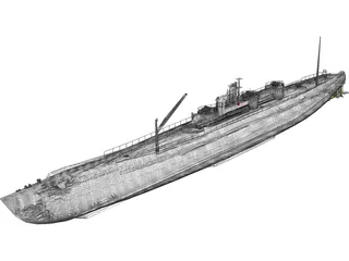 I-400 3D Model preview
