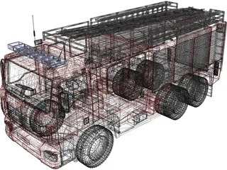 MAN TGL Fire Engine 3D Model preview