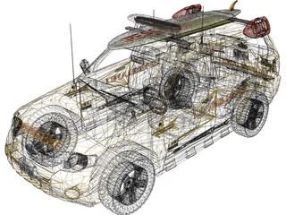 Ford Lifeguard Explorer 3D Model preview