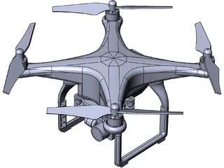 DJI Phantom 3 Drone 3D Model preview