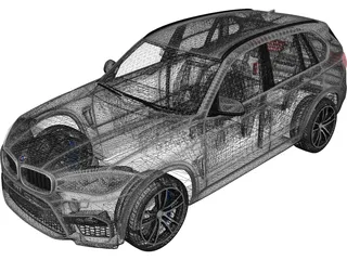 BMW X5M [F15] (2016) 3D Model preview