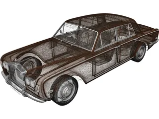 Rolls Royce Silver Shadow 3D Model preview