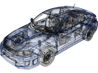 Subaru Impreza WRX STi 3D Model preview