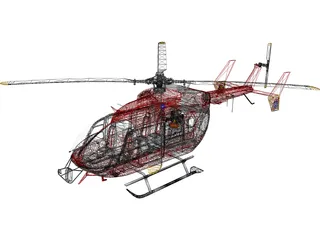 Eurocopter EC145 3D Model preview