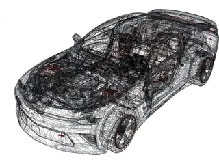 Chevrolet Camaro SS (2016) 3D Model preview