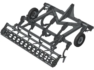 Cultivator Subsoiler 3D Model preview