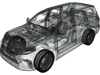 Lexus GX460 (2014) 3D Model preview