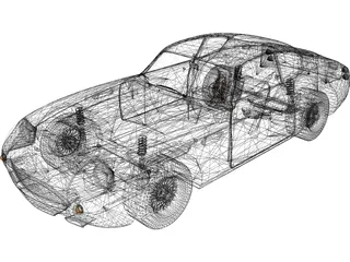 Aston Martin DB4 GT Zagato (1960) 3D Model preview