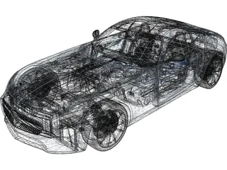 Mercedes-Benz GT AMG (2016) 3D Model preview