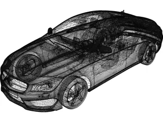 Mercedes-Benz CLA (2015) 3D Model preview