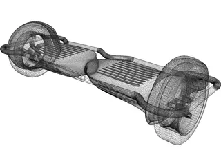 Hover Board 3D Model preview