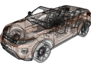 Land Rover Evoque Cabriolet 3D Model preview