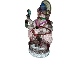 Ganesh 3D Model preview