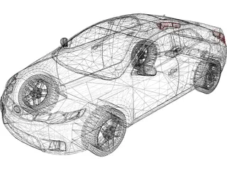 Kia Cerato (2010) 3D Model preview