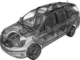 SsangYong Stavic 3D Model preview