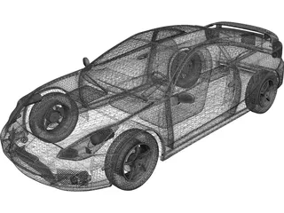 Toyota Celica GTS (2005) 3D Model preview