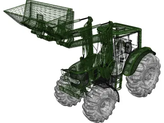 Front Loader 3D Model preview