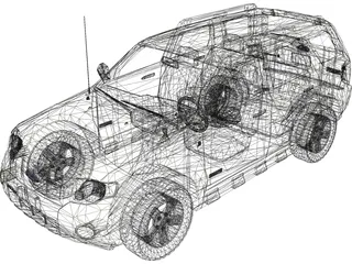 Ford Escape Hybrid 3D Model preview