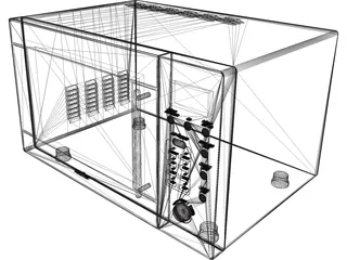 Microwave 3D Model preview