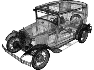 Ford Model A (1929) 3D Model preview