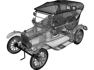 Ford Model T (1924) 3D Model preview