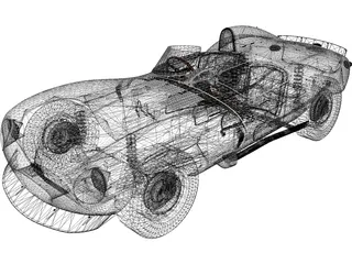 Jaguar D-Type (1956) 3D Model preview