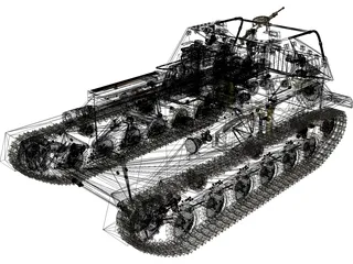 Su-76M 3D Model preview