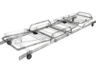 Pensi 2000 SE Ambulance Strecher 3D Model preview