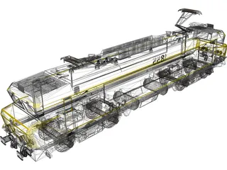 Dutch Train 3D Model preview