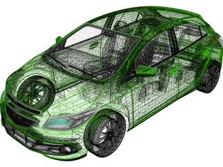 Chevrolet Onix (2015) 3D Model preview