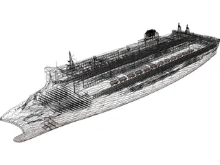 RMS Queen Mary 2 3D Model preview