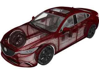 Mazda 6 Sedan (2016) 3D Model preview