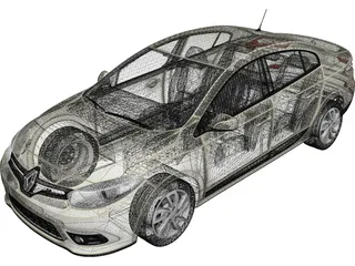 Renault Fluence (2013) 3D Model preview