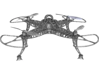 Quadrocopter 3D Model preview