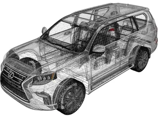 Lexus GX460 (2015) 3D Model preview