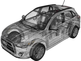 Mitsubish Outlander Sport (2013) 3D Model preview